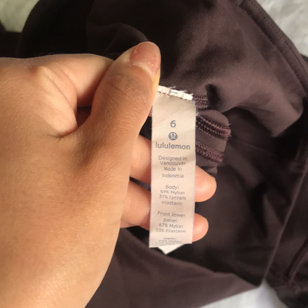 Lululemon Dark Purple Yoga Leggings